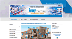 Desktop Screenshot of knauf-centrum.cz