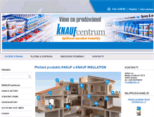 Tablet Screenshot of knauf-centrum.cz